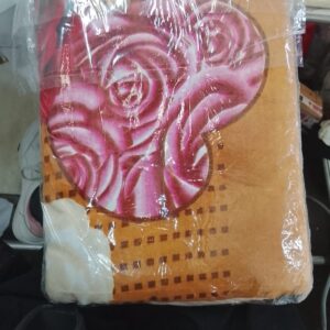 Multicolour Double Bedsheet And 2 Pillow Cover