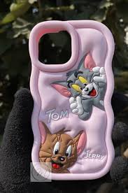Pink Tom And Jerry Iphone 13 Pro Max Phone Cover