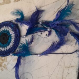 Handmade Dreamcatcher Feather Wall Hangings Blue