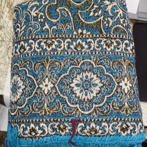 Aqua Turkish Cotton Carpet 5Ft X 7Ft Versatile Decor For Living Office Space