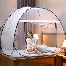 King Size Mosquito Net Blue White