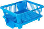 Plastic Kitchen Dish Drainer Drying Rack Water Blue Colour