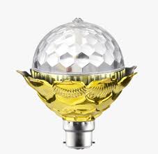 Rotating Led Light In Flower Shape