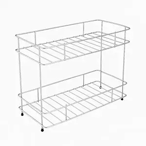 2 Shelf Stainless Steel 2 Layer Countertop Spice Rack