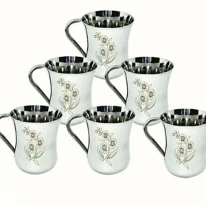 Stainless Steel Tea Cup 240Ml Pack Of 6