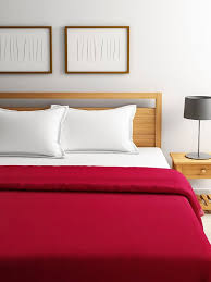 Happy Living Satin Fleece Single Blanket Colour Red Size 1 Point 50 Mtr X 2 Point20 Mtr