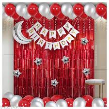 Birthday Decoration Combo For Baby Girl 40 Items