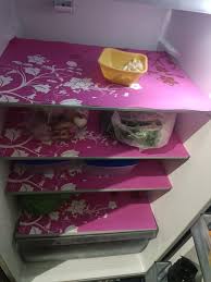 Pink Color Fridge Mat Set Of 4