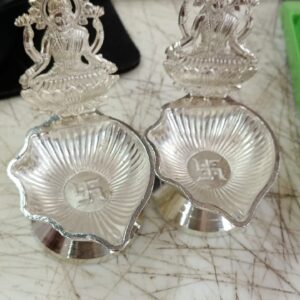 Silver Pooja Diya Pack Of 2