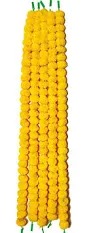 Artificial Marigold Flowers Garland For Decoration 5Pcs
