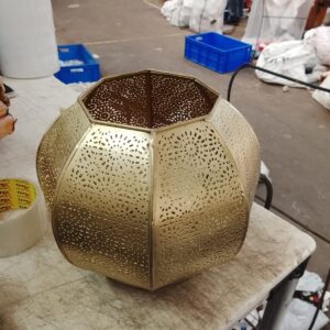 Handmade MoroccanStyle Gold Metal Lantern Or Pendant LampPoint