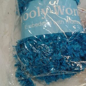 Purple Colour Feather Wool Yarn Crochet Knitting Rangoli Mat Making Blue Color 100Gm