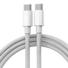 TypeC To TypeC Cable For Apple Iphone 15 Original Charging Cable Pd Dash Wrap Fast Charging Cable 60W High Speed Rapid Fast Turbo Qc 3 Point 0 Charging Cable White 4Amp Vnt C2