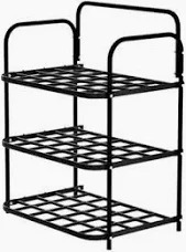 Shoes Rack Durable Plastic Metal Shoe Rack 3 Tier