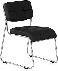 Nilkamal Metal Contract 02 Without Arm Visitor Chair Black