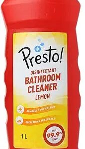 Presto Disinfectant Bathroom Cleaner Liquid Lemon 1 Litre