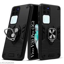 Jkobi Black Back Cover Case For Vivo V30 Pro 5G