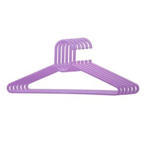 Purple Plastic Hanger Multicolor For Cloth Hanging Pack Of 10