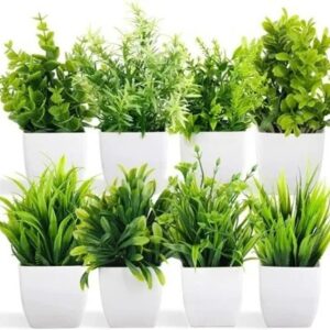 Bonsai Wild Artificial Plant With Pot 8 Pcs