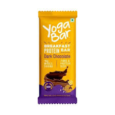 Yogabar Breakfast Protein Bars Dark Chocolate Flavor Pouch 50Gm Pack Of 12