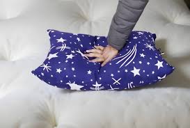 Microfibre Sleeping Pillow Blue Colour