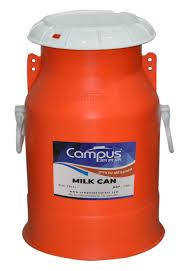 20L Campus Plastic Milk Can Orange Colour