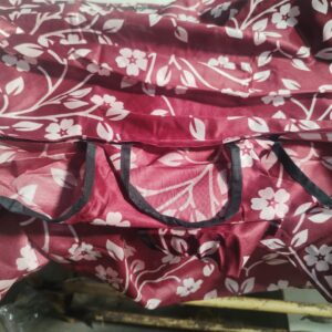 Maroon Colour Washing Machine Cover