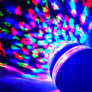 Sumo Gold 360 Degree Led Crystal Rotating Bulb Magic Disco Led Light Led Rotating Bulb 3 Watt Blue