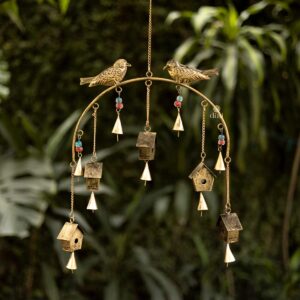 Birds House Design Metal Wall Hanging