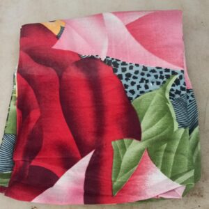 Multicolour Printed Double Bedsheet