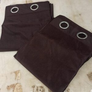 Brown Colour Cotton Curtain 4X5 Feet