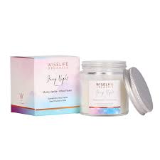 Wiselife Organics Starry Night Scented Candle Smokeless Premium Soy Wax 80Gm