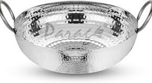 Stainless Steel Hammered Khadi Cookware 3500Ml