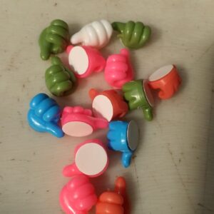 Self Adhesive Thumb Wall Hooks For Hanging Cable Clips No Punching Key Hook Holder 14Pc