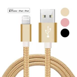 Beige Colour Iphone Charging Cable