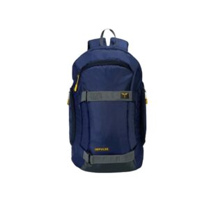 Impulse Navy Blue One Zeal 25L Unisex Water Resistant Travel Laptop Backpack