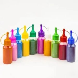 Dipti Rangoli Colour Bottle 10 Pcs Multi