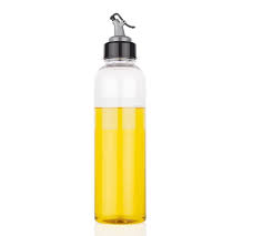 Transparent Grey Lid Oil Spray Bottle