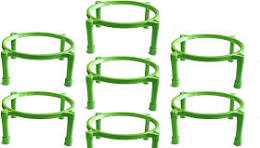 Plastic Flower Pot Stand Colour Green Pack Of 39 Pc