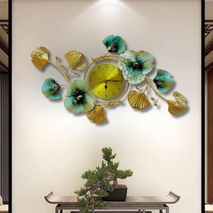 House Wall Clock Metal Wall Art Frame Wall Sculpture For Living RoomDecorative Size 36 X 20 Inch