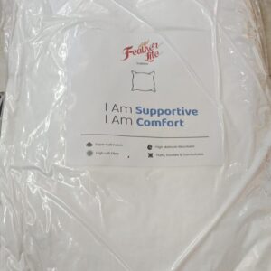Featherlite White Solid Cotton Adjustable Soft Fibre Sleep Pillow 67 X 46 Cm
