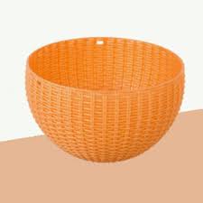 Dropped Imported Plastic Flower Pot Hanging Basket Balcony Garden Plant Planter Chain Orange Pack Off 2