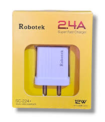 Robotek 2Point4A Mobile Charger With C Type Data Cable Sc224