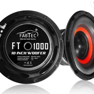 Fabtech 10 Inch Subwoofer 250W Rms Pack Of 1