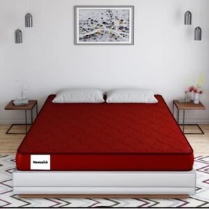 Homesick Dual Plus 5 Inch Double Pu Foam Mattress Red Size 72 X 48 Inch