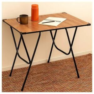 Steel Art Folding Study Wooden Table Size 24X36 Inch