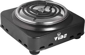 Stainless Steel Black Powder Coated Electric Hot Plate 1000 Watt