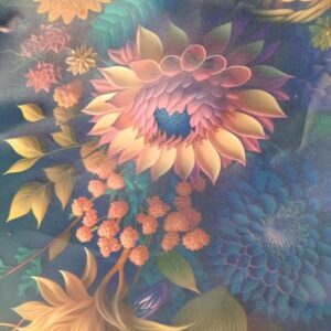 Blue Printed Fridge Mat Pack Of 4