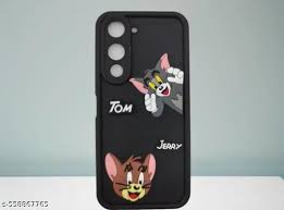 Vivo Y19 5G Ladies Back Cover For GirlsCute Tom And Jerry Silicon