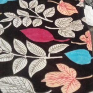 Brown Colour Flower Printed Pillow Cover